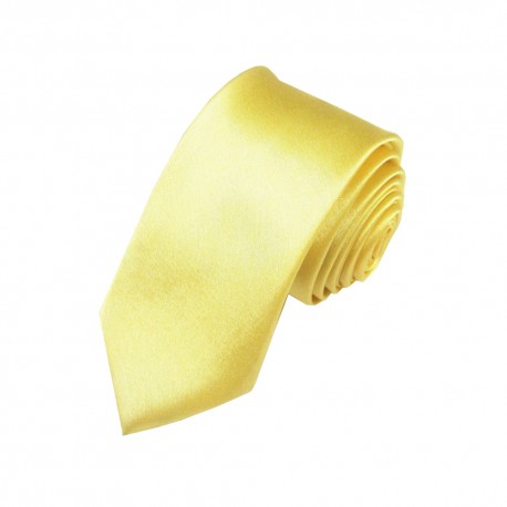 Jednobarevná SLIM kravata (žluto-zelenkavá)