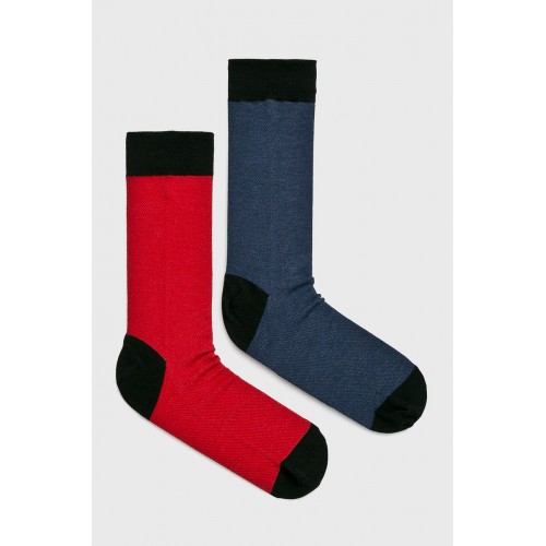 Pánske ponožky Medicine 2 páry - červeno / modro / čierne 39/42