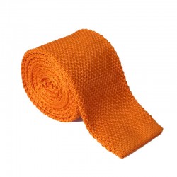 Pletená kravata MARROM - oranžová