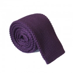 Pletená kravata MARROM - fialová