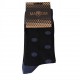 Pánske ponožky MARROM - čierne s bodkami 41/43