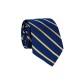 Hodvábna kravata MARROM - modrá s prúžkami III