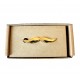 Spona na kravatu MARROM - mustache gold