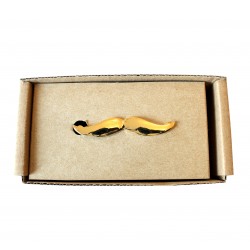 Spona na kravatu MARROM - mustache gold