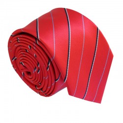 Červená kravata ANGELO di MONTI ADM-174